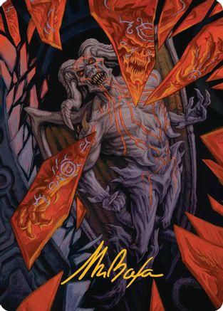 Image of Curse-Marred Demon Art Card (Gold-Stamped Signature) (ASFRA-037) - Art Series: Reality Fracture