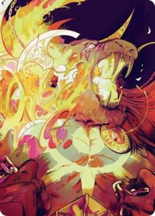 Image of Ajani's Anguish Art Card (ASFRA-048) - Art Series: Reality Fracture