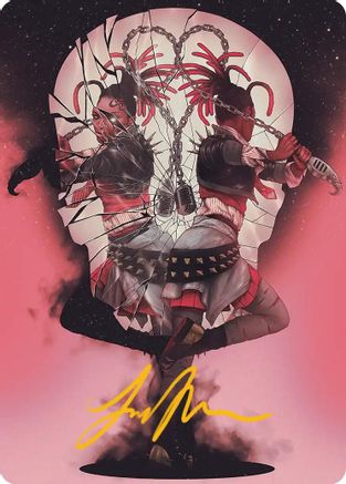 Image of Face Yourself Art Card (Gold-Stamped Signature) (ASFRA-050) - Art Series: Reality Fracture