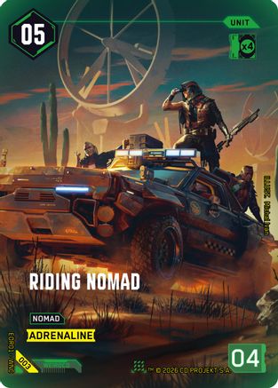 Image of Riding Nomad (003) - Edgerunner Open Season 1 Foil