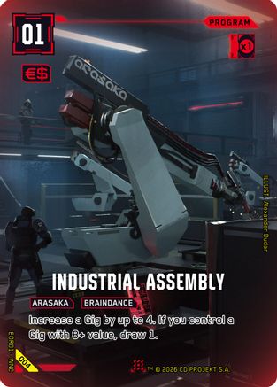 Image of Industrial Assembly (004) - Edgerunner Open Season 1 Foil