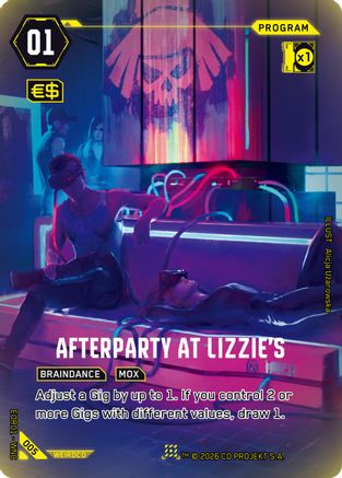 Image of Afterparty at Lizzie's (005) - Edgerunner Open Season 1 Foil