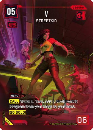 Image of V - StreetKid (013) - Edgerunner Open Season 1 Foil