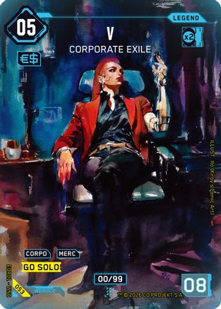 Image of V - Corporate Exile (053) - Edgerunner Open Season 1 Foil