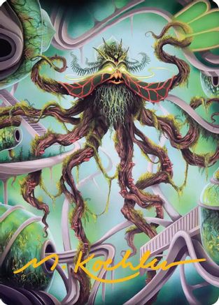Image of Verdant Kraken Art Card (Gold-Stamped Signature) (ASFRA-053) - Art Series: Reality Fracture