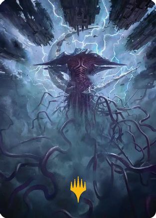 Image of Emrakul, the Exigent Doom Art Card (Gold-Stamped) (ASFRA-001) - Art Series: Reality Fracture