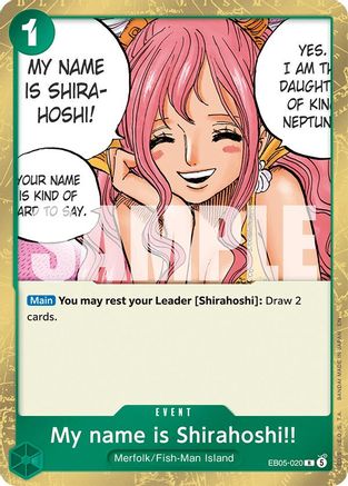 Image of My name is Shirahoshi!! (EB05-020) - Extra Booster: One Piece Heroine's Edition Vol. 2 Foil
