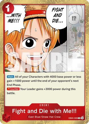 Image of Fight and Die with Me!!! (EB05-009) - Extra Booster: One Piece Heroine's Edition Vol. 2 Foil