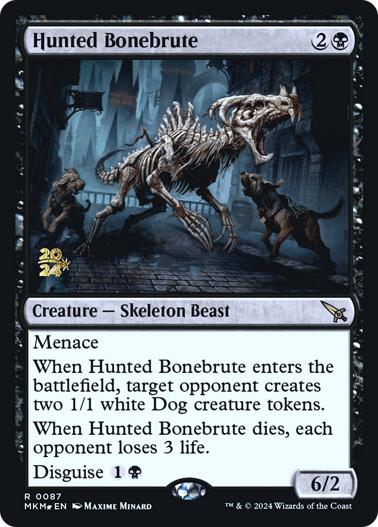 Image of Hunted Bonebrute (PRE-087) - Murders at Karlov Manor Promos Foil