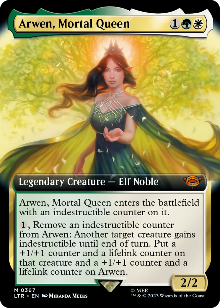 Image of Arwen, Mortal Queen (Extended Art) (LTR-367) - The Lord of the Rings: Tales of Middle-earth: (Extended Art) Foil