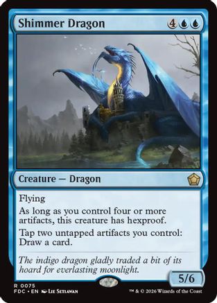 Image of Shimmer Dragon (FDC-075) - Commander: Foundations
