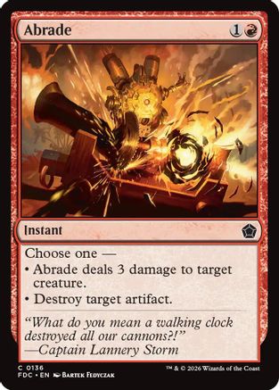 Image of Abrade (FDC-136) - Commander: Foundations