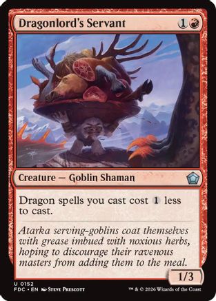 Image of Dragonlord's Servant (FDC-152) - Commander: Foundations