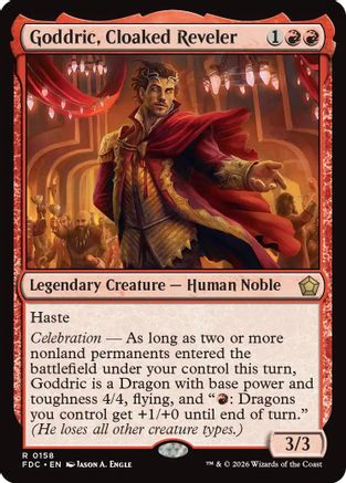 Image of Goddric, Cloaked Reveler (FDC-158) - Commander: Foundations