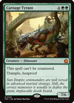 Image of Carnage Tyrant (FDC-193) - Commander: Foundations