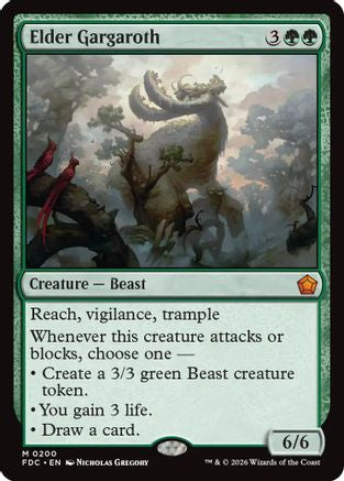 Image of Elder Gargaroth (FDC-200) - Commander: Foundations