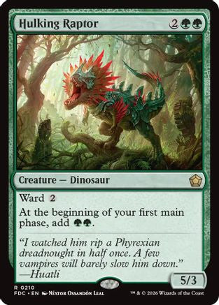 Image of Hulking Raptor (FDC-210) - Commander: Foundations