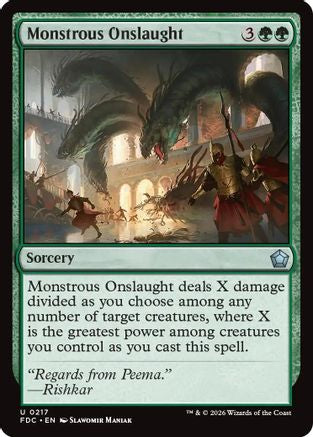 Image of Monstrous Onslaught (FDC-217) - Commander: Foundations