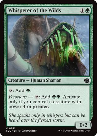 Image of Whisperer of the Wilds (FDC-241) - Commander: Foundations