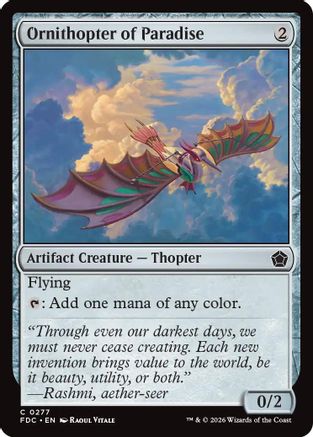 Image of Ornithopter of Paradise (FDC-277) - Commander: Foundations