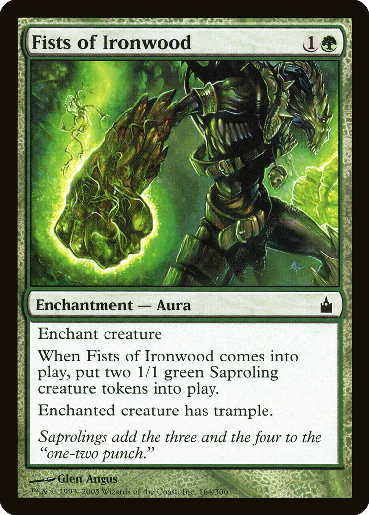 Image of Fists of Ironwood (RAV-164) - Ravnica: City of Guilds