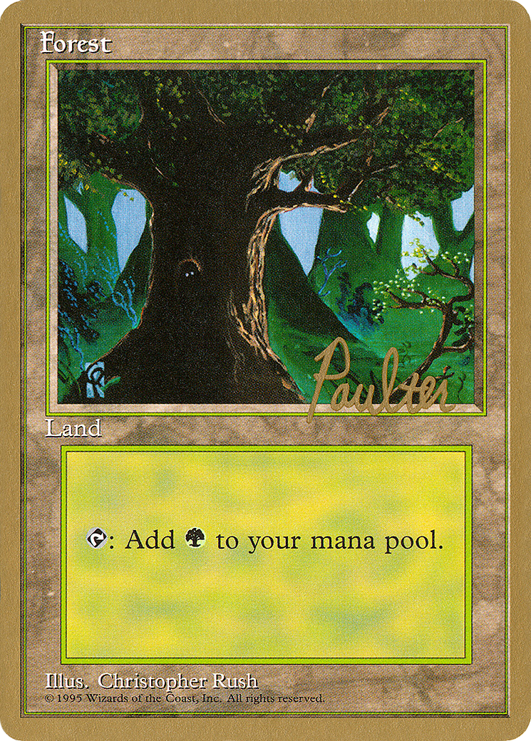 Image of Forest (B) - 1996 Preston Poulter (4ED) (WCD-) - Pro Tour Collector Set