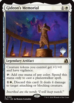 Image of Gideon's Memorial (PPFRA-198) - Promo Pack: Reality Fracture Foil