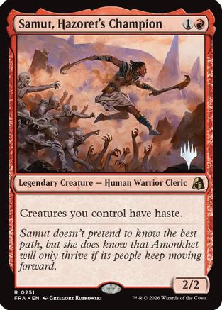 Image of Samut, Hazoret's Champion (PPFRA-251) - Promo Pack: Reality Fracture