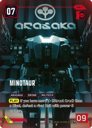 Image of Minotaur (002) - Night City Brawl Season 1 Foil
