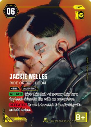 Image of Jackie Welles - Ride or Die Choom (004) - Night City Brawl Season 1 Foil