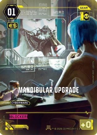 Image of Mandibular Upgrade (006) - Night City Brawl Season 1 Foil