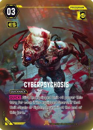 Image of Cyberpsychosis (008) - Night City Brawl Season 1 Foil
