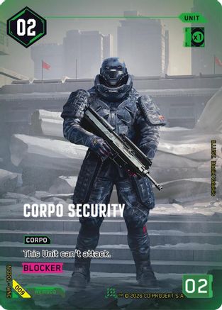 Image of Corpo Security (009) - Night City Brawl Season 1 Foil