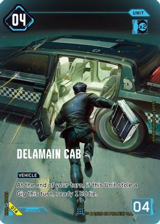 Image of Delamain Cab (014) - Night City Brawl Season 1 Foil
