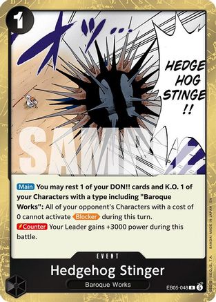 Image of Hedgehog Stinger (EB05-048) - Extra Booster: One Piece Heroine's Edition Vol. 2 Foil