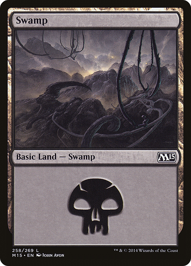Image of Swamp (258) (M15-258) - Magic 2015 Foil