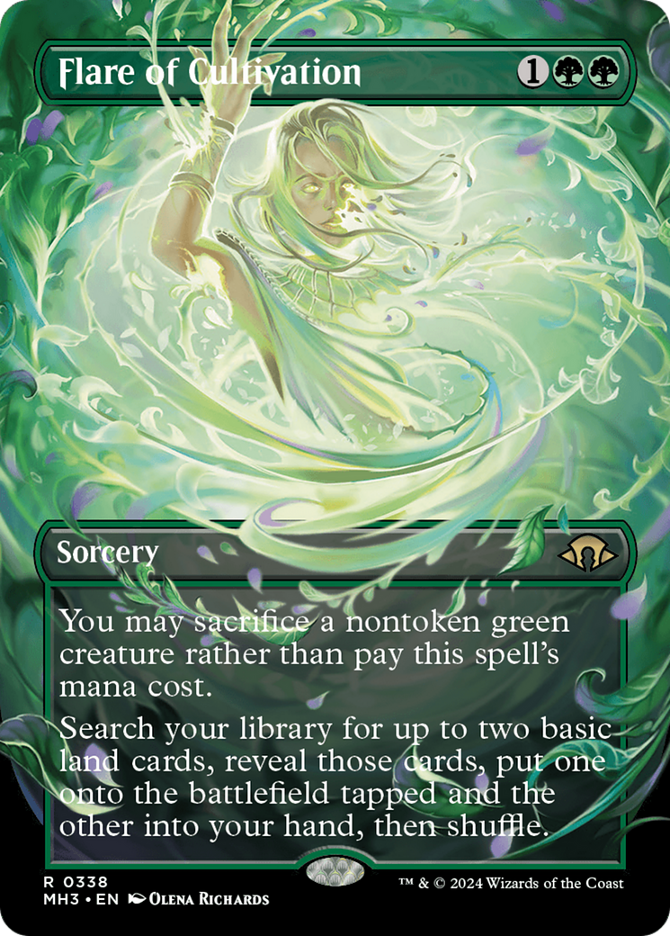 Image of Flare of Cultivation (Borderless) (MH3-338) - Modern Horizons 3 (Borderless) Foil