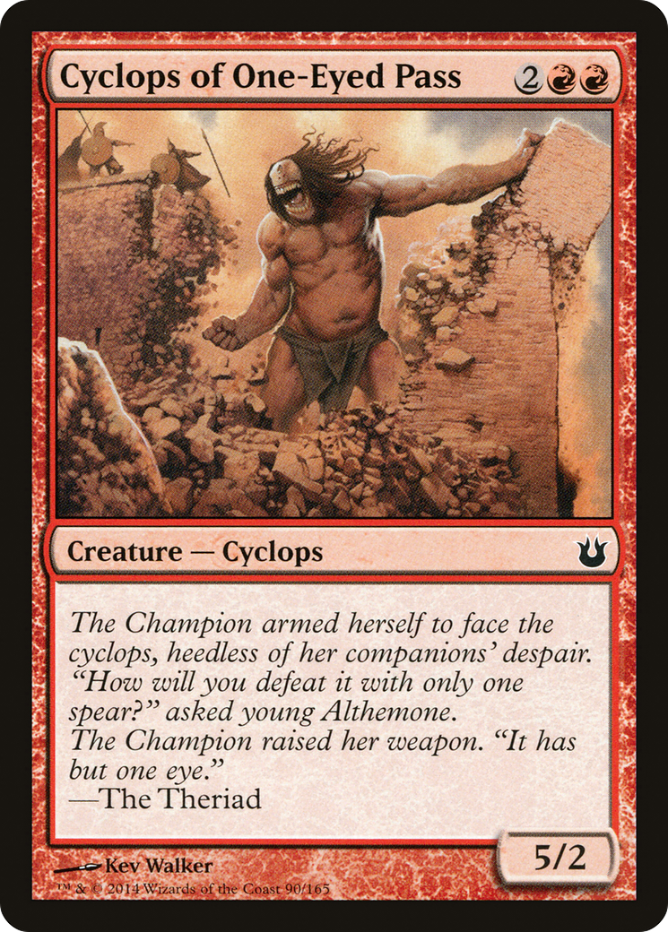 Image of Cyclops of One-Eyed Pass (BNG-090) - Born of the Gods Foil