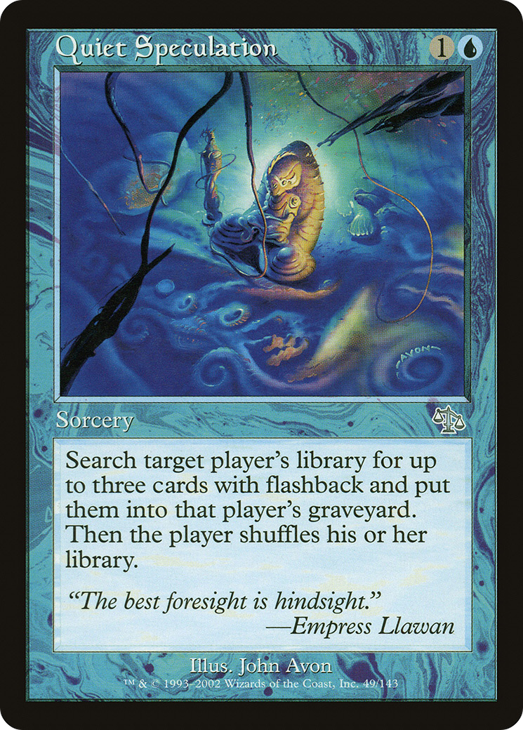 Image of Quiet Speculation (JUD-049) - Judgment: (tombstone)