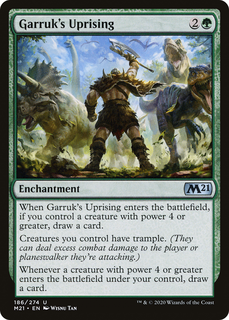 Image of Garruk's Uprising (M21-186) - Core Set 2021 Foil