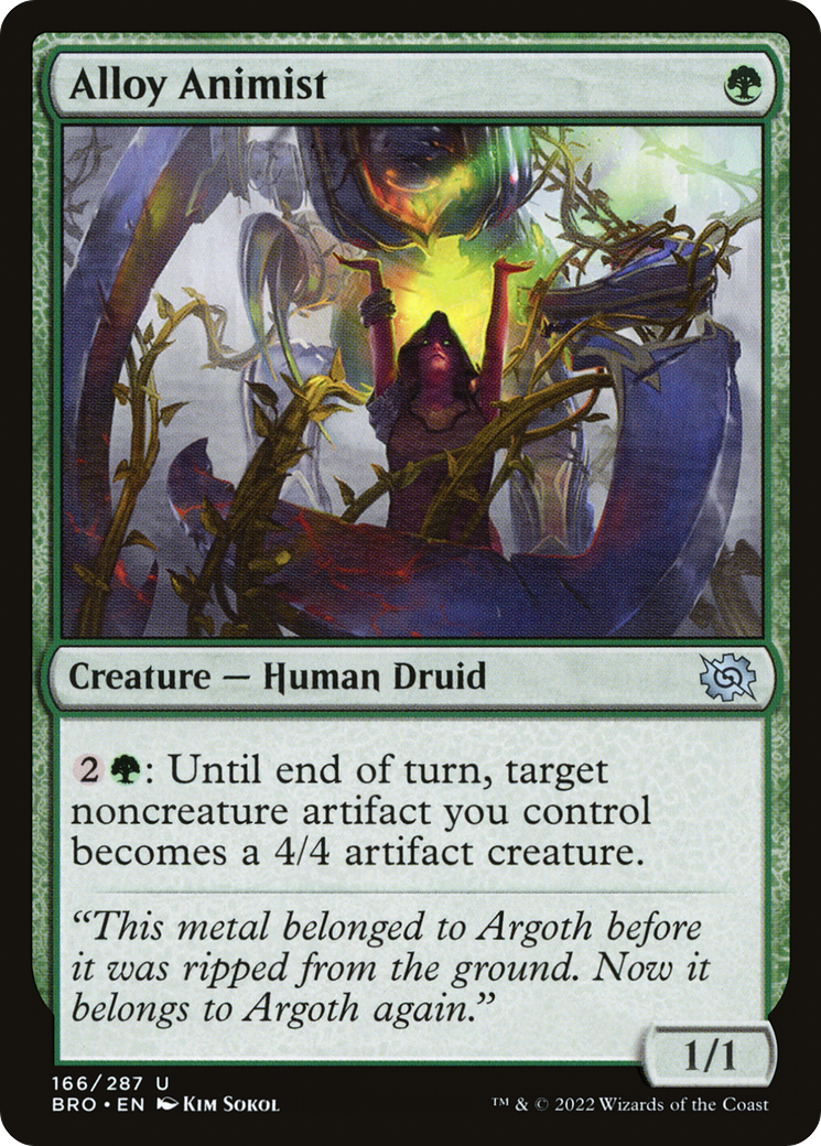 Image of Alloy Animist (BRO-166) - The Brothers' War Foil