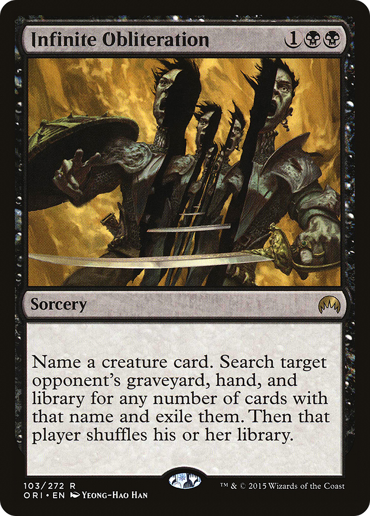 Image of Infinite Obliteration (ORI-103) - Magic Origins Foil