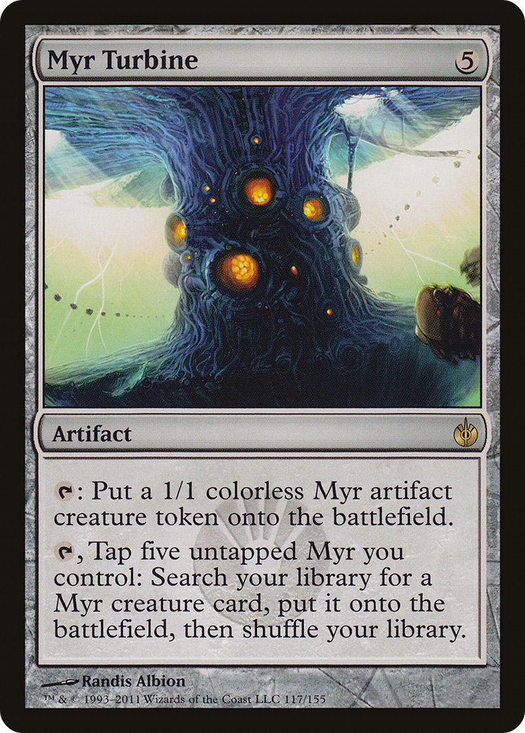 Image of Myr Turbine (MBS-117) - Mirrodin Besieged Foil