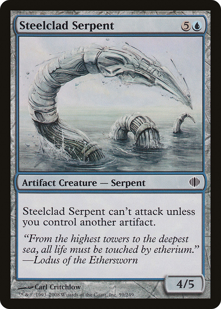 Image of Steelclad Serpent (ALA-059) - Shards of Alara Foil