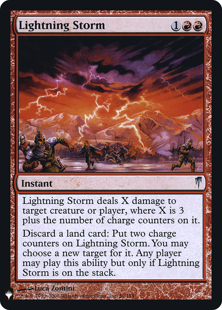 Image of Lightning Storm (LIST-089) - The List Foil
