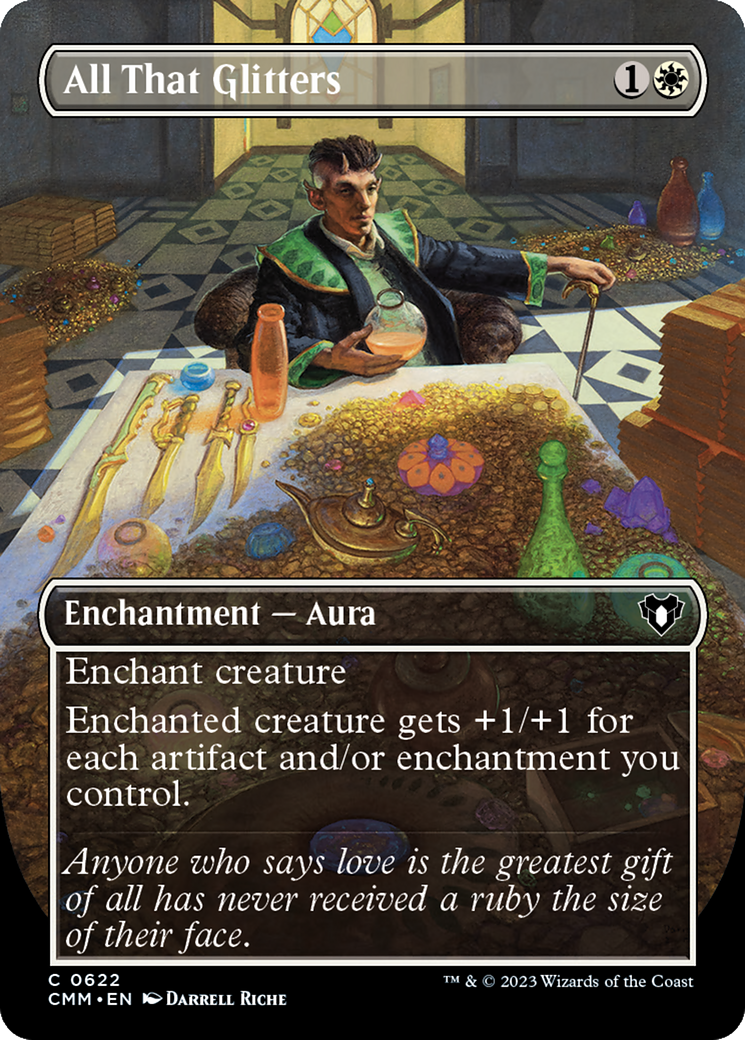 Image of All That Glitters (Borderless) (CMM-622) - Commander Masters (Borderless) Foil