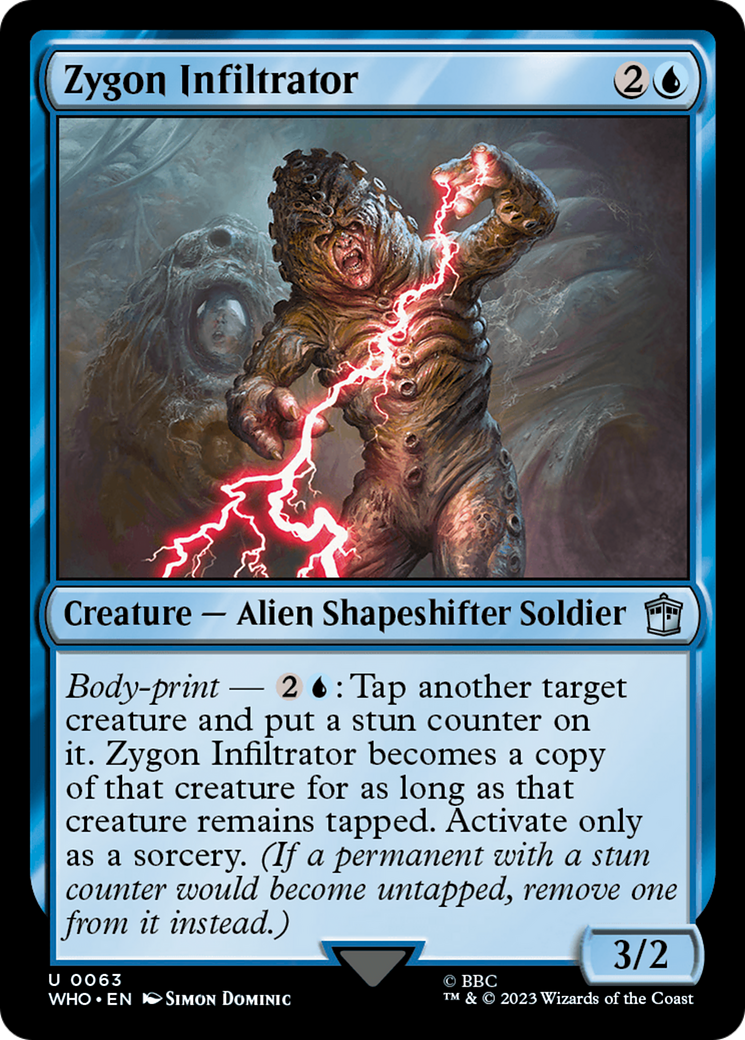 Image of Zygon Infiltrator (WHO-063) - Doctor Who Foil