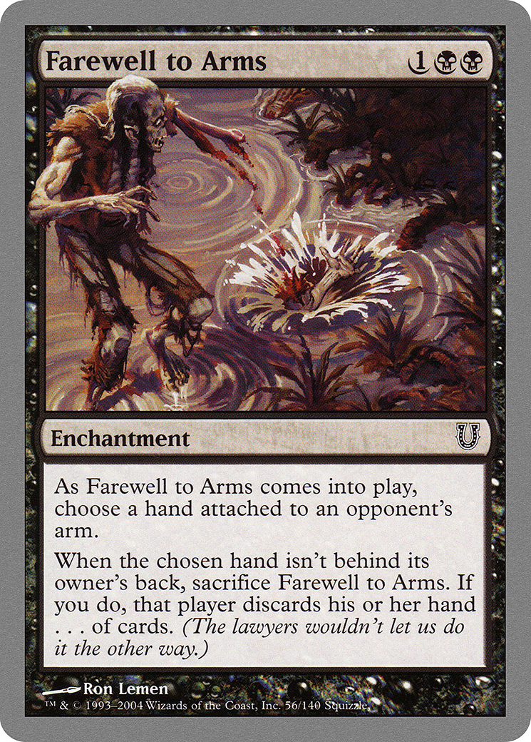 Image of Farewell to Arms (UNH-056) - Unhinged