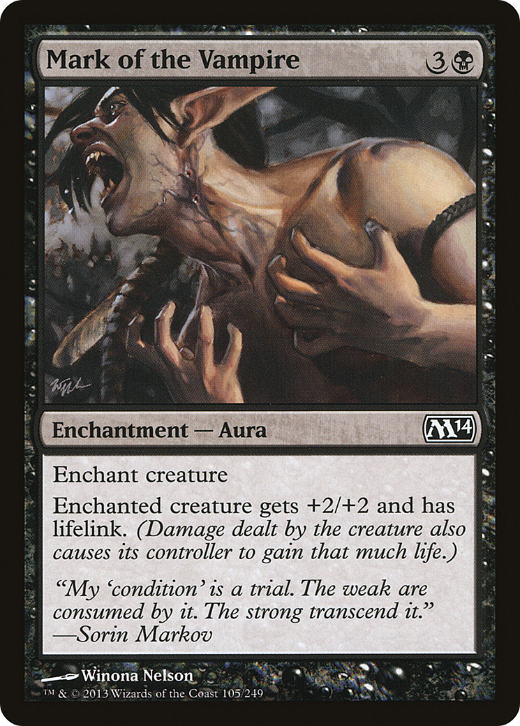 Image of Mark of the Vampire (M14-105) - Magic 2014 Foil