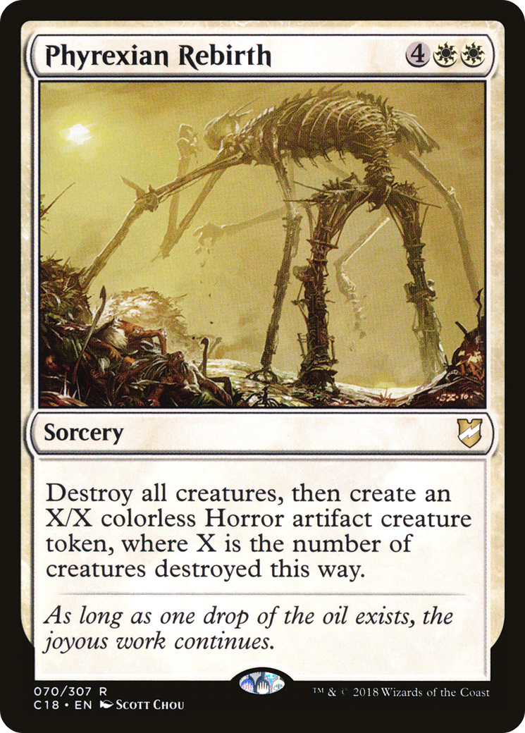 Image of Phyrexian Rebirth (C18-070) - Commander 2018